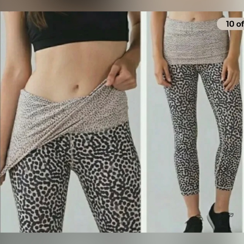 Lululemon SE Wunder Under DANCE Crop I ace spot dottie dash special edition SZ.8